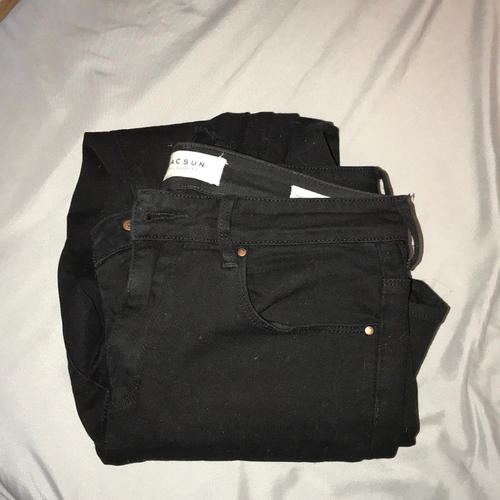 PacSun High-Rise Skinniest Ankle Black Jeans